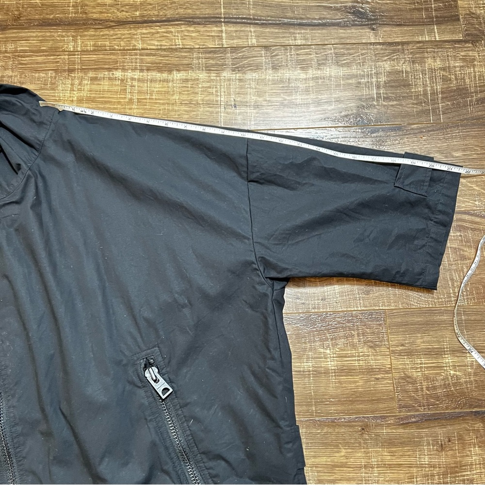 Onitsuka Tiger x Andrea Pompilio Men’s Black Oversized Hooded Jacket Size Medium - Picture 12 of 14